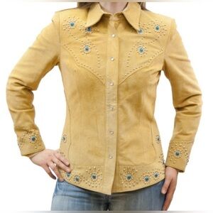 3BWest Women's Suede Leather Jacket Size XL​​​​​​​​​​​​